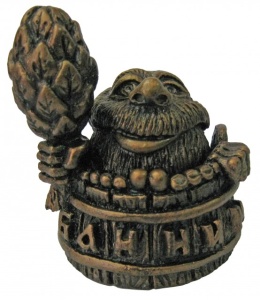 Статуэтка ХДИ-1.001  БАННИК патина (ГБ: 65 х 60 х 76 мм) ЛИТКОМ