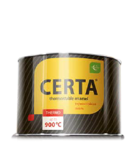 Эмаль термостойкая CERTA золото 400 мл (+ 700 С)  (6/15)