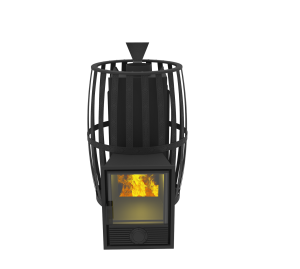 Печь-каменка ВИТЯЗЬ 18 дверца Д-1 с закрытой каменкой d = 130 мм (8 - 25 м.куб)