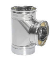 Сэндвич-тройник 90 гр. d = 150/250 мм (Н+Н) ТИС (0,8 ММ) (304 ПРЕМИУМ)