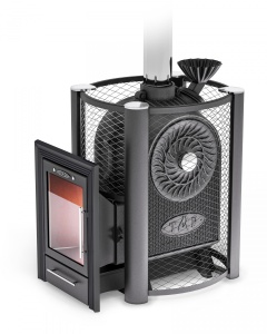 ЧЁРНАЯ ЖЕМЧУЖИНА Люмина Плюс с чугунной каменкой фото