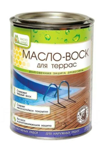 Масло-воск для террас  0,9 л Масло&Дерево