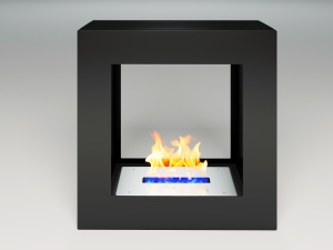 Биокамин  CUBE black АРОМА напольный, настольный