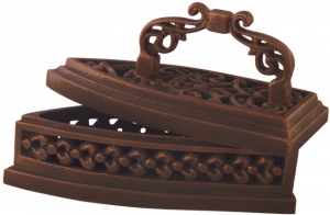 Шкатулка ХДИ-5.001  УТЮЖОК-РЕТРО патина (ГР: 155 х 70 х 105 мм) ЛИТКОМ