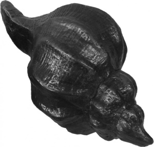 Камень КЧР-1  РАКУШКА МОРСКАЯ  чугунный для бани (ГБ: 185 х 100 х 76 мм) ЛИТКОМ