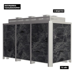 Электрокаменка ПРЕМЬЕРА ПРОФИ - 63 кВт ТАЛЬКОХЛОРИТ  (100 - 130 м.куб.) 380В напольная без пульта