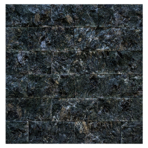 Плитка облицовочная СЕРПЕНТИНИТ РВАНЫЙ КАМЕНЬ 100 х 50 х 25 мм (200 шт. в м. квадратном)