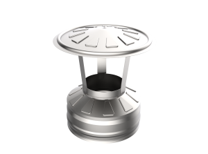 Оголовок d = 150/220 мм с зонтом (Н+Н)  (GS)