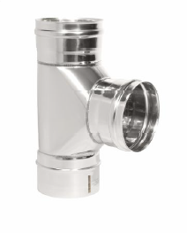 Тройник 90 градусов d = 200 мм ТИС (0,8 ММ) (430 СТАНДАРТ)