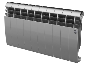 Радиатор биметаллический ROYAL THERMO BILINER BIANCO SILVER SATIN 350/80 -  8 секции