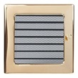 Решетка вентиляционная ЗОЛОТО с жалюзи (170 х 170 мм) FIREWAY