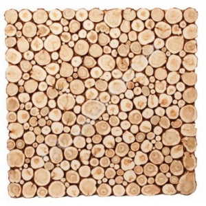 Панно из спилов можжевельника 500 х 500 мм