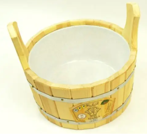 Шайка  9 л с пластиковой вставкой КЕДР