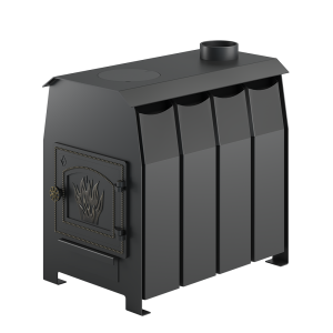 Печь отопительная ВЕЗУВИЙ КОМФОРТ 200 дверца ДТ-3  (2)