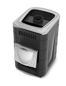 Печь-каменка КОМПАКТ 2017 антрацит с укороченным топливным каналом CARBON