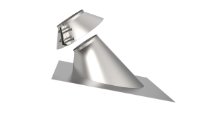 Проход кровли с фланцем d = 120 мм 45 гр. НЕРЖ.  (10)