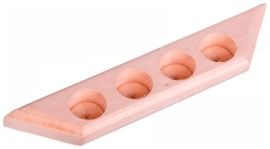 Полочка на 4 пузырька под аромомасла с гравировкой ЛИПА