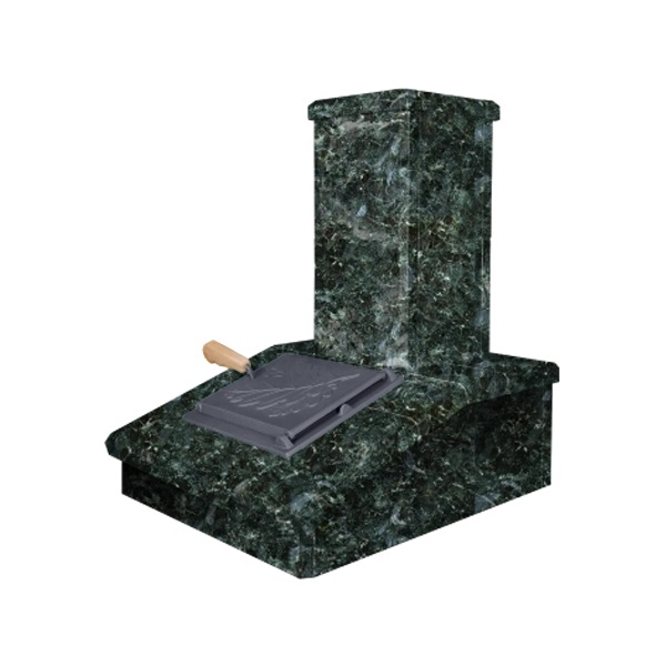 Облицовка на трубу для печей ГРОМ 40  ПРЕЗИДЕНТ СЕРПЕНТИНИТ (150*540)  (2 яруса) под шибер