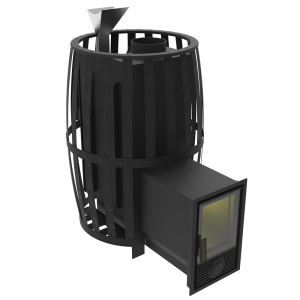 Печь-каменка ВИТЯЗЬ 18 дверца Д-2 с закрытой каменкой d = 130 мм (8 - 25 м.куб)