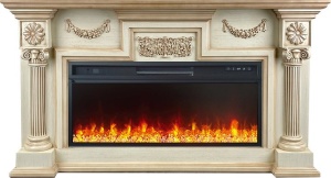 Портал London 42 слоновая кость, патина для электроочага Vision 42 LED (RoyalFlame)