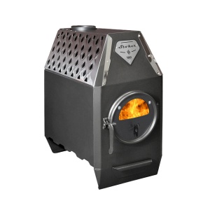 Печь отопительная STOKER TERMO 100С деврца со стеклом (100 м.куб)