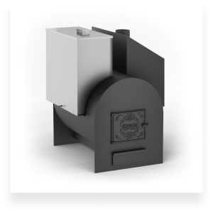 Печь-каменка САБАНТУЙ  3D-20 (10 - 20 м.куб) бак 80 л справа