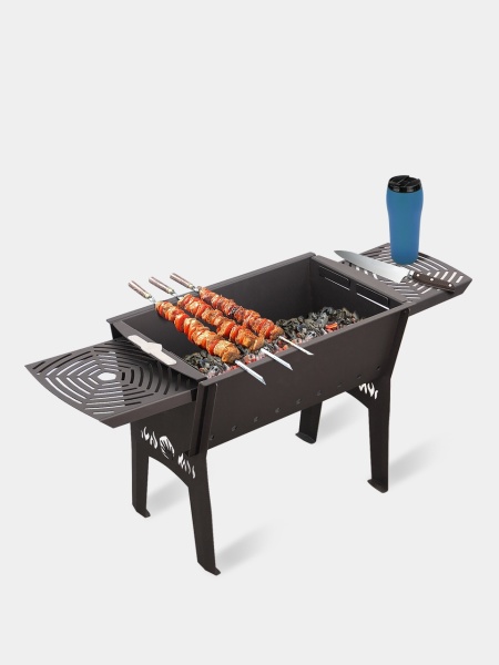 Мангал разборный  mini в сумке (сталь 2 мм) СТАЛЬ-МАСТЕР