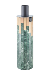 Регистр-теплообменник d = 115 мм L = 1000 мм со встроенным шибером в ламелях ЗМЕЕВИК + ОКАМ. ДЕРЕВО