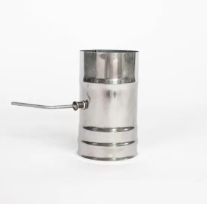 Шибер (заслонка) поворотный d = 120 мм (0,8 ММ)  (GS)