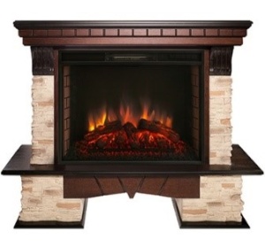 Портал Rockland FS 25/25,5 античный дуб (АО-257/215/217) для электроочага с 25/25,5 диагональю *