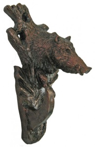 Крючок ХДИ-12.009  КАБАН патина (ГР: 110 х 50 х 45 мм) ЛИТКОМ