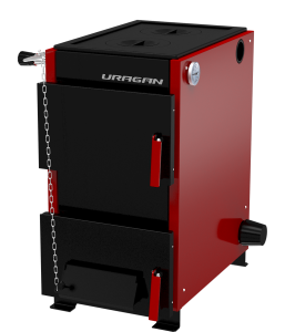 Котел отопительный URAGAN 20 кВт с варочной плитой  топливо - дрова/уголь/эл.энергия