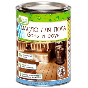Масло для пола бань и саун 10 л Масло&Дерево