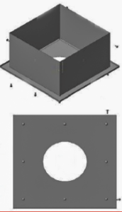 Разделка потолочная (с саморезами) d = 280 мм  (СНЯТА С ПРОИЗВОДСТВА)