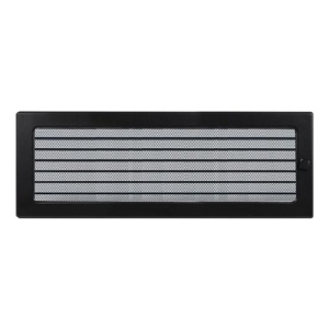 Решетка вентиляционная ЧЕРНАЯ с жалюзи (170 х 480 мм) FIREWAY