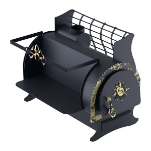 Печь-каменка СВЯТОГОР 3 в 1 (14 - 18 м.куб)  бак СЛЕВА