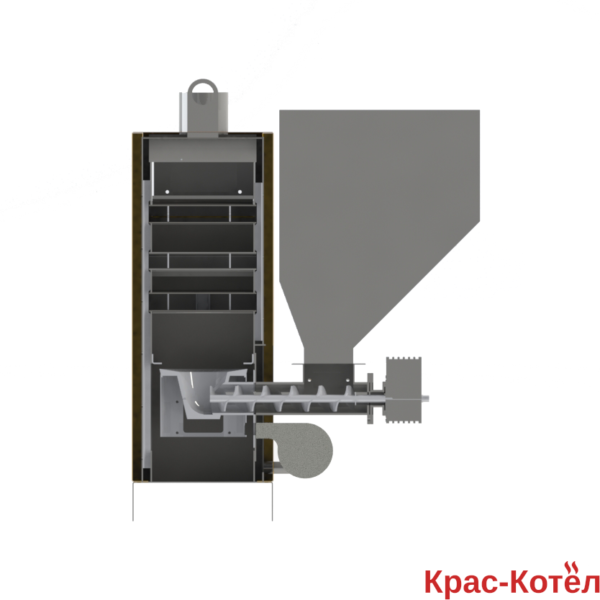Котел VULKAN UNI 12 кВт автоматический (уголь, пеллеты) бункер 290 л универсальный