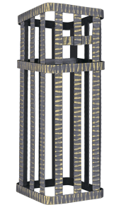 Сетка для камней ГЕФЕСТ 18/25/30/ГРОЗА 18 (250 х 250 х  500 мм)  под шибер