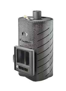 Печь-каменка УЮТ-18 ПФ дверца со стеклом в кожухе ЛАЙН (18 м.куб)