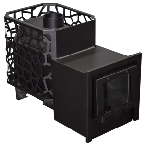 Печь-каменка РАДА  сталь 4 мм 14L СЕТКА удлиненная топка (8 - 16 м.куб) (без дверки)