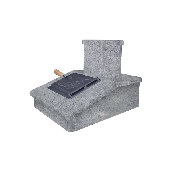 Облицовка на трубу для печей ГРОМ 40  ПРЕЗИДЕНТ ТАЛЬКОМАГНЕЗИТ (150*290)  (1 ярус) под шибер