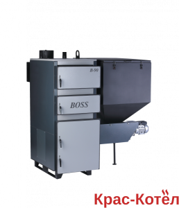 Котел VULKAN BOSS 90 кВт автоматический (уголь, пеллеты) бункер 600 л справа