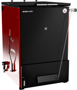 Котел отопительный ZEUS 80 кВт угольный полуавтомат топливо - каменный уголь, дымосос (G -2